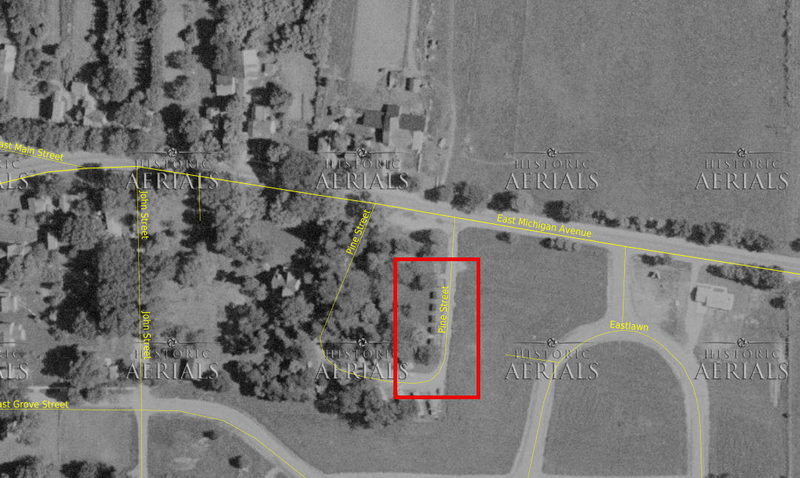 The Pines Tourist Park - 1954 Aerial (newer photo)
